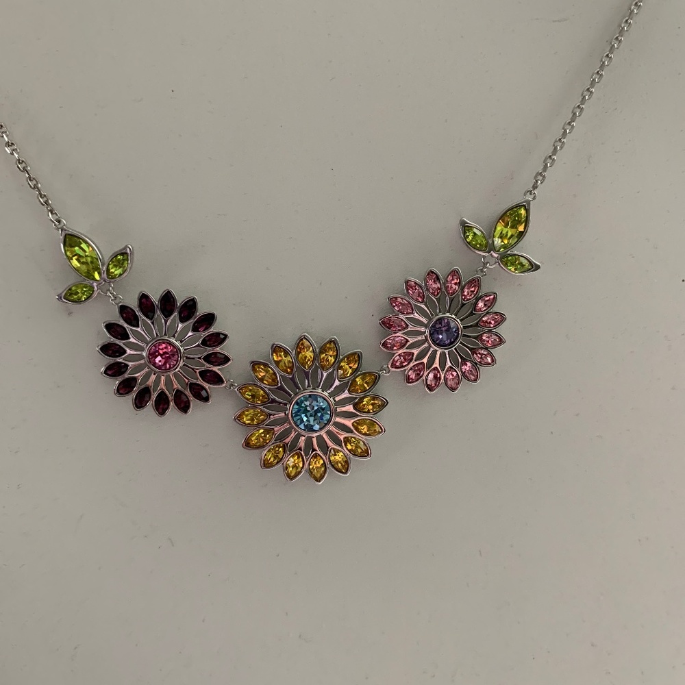 Touchstone Crystal Swarovski  Vibrant Garden Necklace